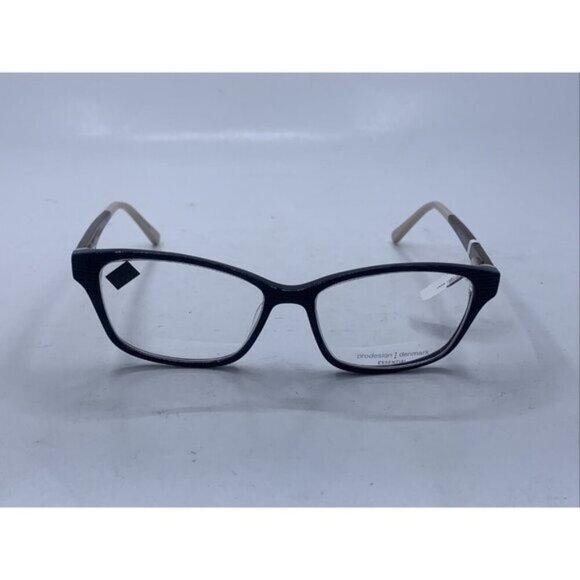 Prodesign Denmark 1801 c.9032 55-15-135 Black, Brown, Cream Plastic Glasses - Picture 7 of 7